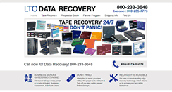 Desktop Screenshot of ltodatarecovery.com